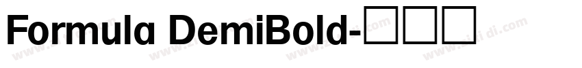 Formula DemiBold字体转换